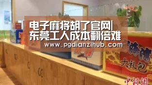 电子麻将胡了官网|东莞工人成本翻倍难现往日辉煌 市长曾回应东莞工厂倒闭潮(图3) 电子麻将胡了
